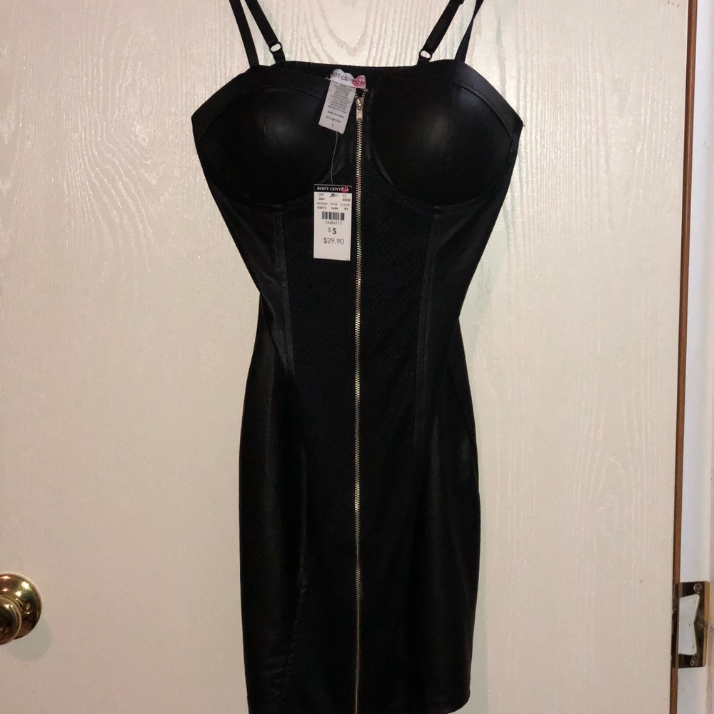Black mini dress